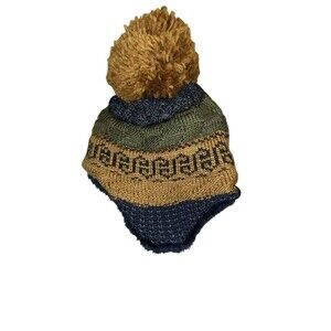 North Face Baby Fair Isle Beanie 0-6 Month Boy‎ Warm Hat Winter Brown